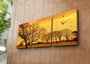 Wallity Reloj de Pared Lienzo Decorativo 3 Piezas 30x40cm 3P3040CSMOR-7